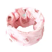 Новинка; хлопковый шарф для девочек со звездой, смайликом, бантиком, медведем и круглым вырезом; модная красивая одежда для мальчиков и девочек; шарфы; детский воротник