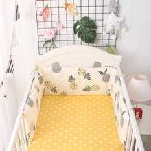 Хлопковый мягкий длинный бампер для детской кроватки постельные принадлежности комплект в детскую кроватку с бампером комплект для кроватки бамперы для постельных принадлежностей для малышей 180x30 см