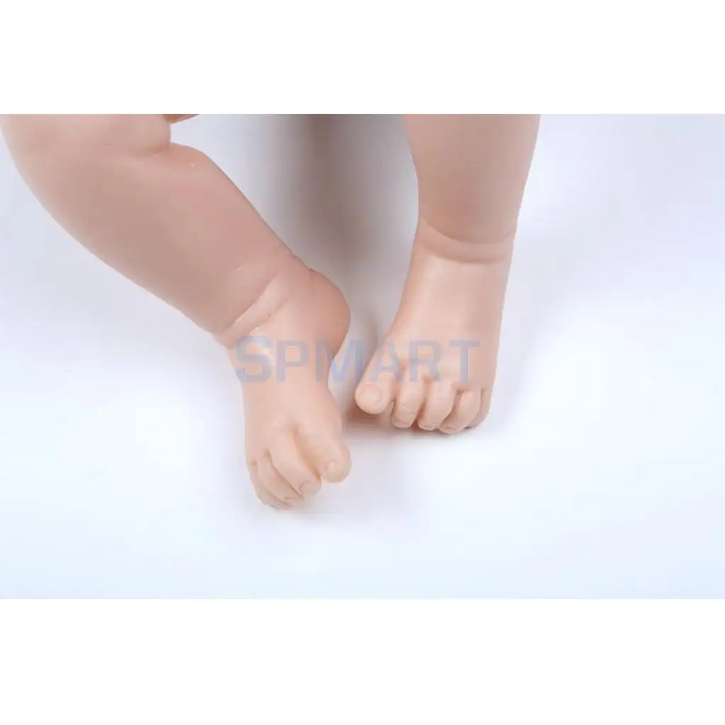 Unpainted 22inch Reborn Kits Silicone Head Full Limb Baby Mold & Mohair Curly Hair & Magnetic Dummy Pacifier DIY Making