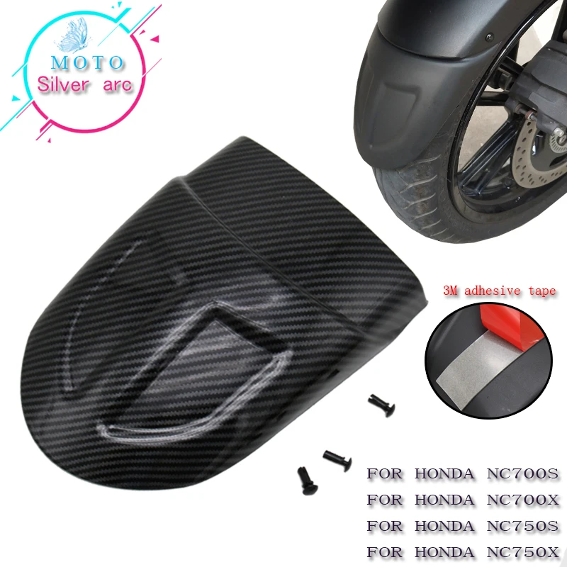 

For Honda NC750X NC750S NC700X NC700S NC700 NC750 Carbon fiber texture Motorcycle Front Mudguard Fender Rear Extender Extension