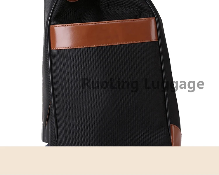 LeTrend Высокая емкость дорожные сумки женские черные сумки на колёсиках Спиннер чемодан из материала Оксфорд колёса тележки студентов