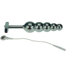 165g electro shock Metal Ball Anal plug Parts steel electric butt sex toys medical themed product