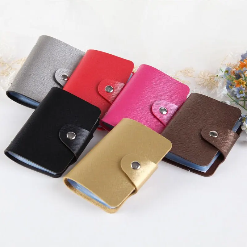 

2019New 12 bit 2sided Credit Card Holder waterproof plastic card sets Multicolor Business card pack Bus card ladies purse men wa