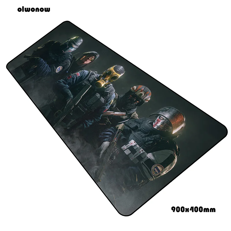 Rainbow six siege padmouse 900x400x3 мм игровой коврик для мыши Забавный Коврик для компьютерной мыши геймер компьютерный стол горячая Распродажа коврик notbook mousemate pc - Цвет: Size 900x400x3mm