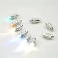 100 шт./лот LED шар света для баллон воздуха, цветочные мини светодиодные лампы участника для свадьбы центральным Эйфелева башня Стекло Вазы комплект