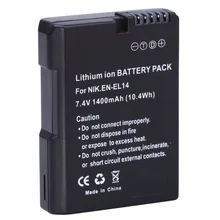 Probty EN-EL14 ENEL14 Rechargeable Battery for Nikon Coolpix P7000 P7100 P7700 P7800 D3100 D3200 D3300 D5100 D5200 Camera