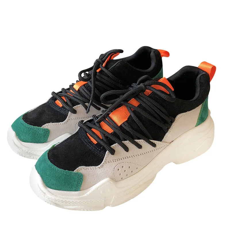 Décontractée Version Sauvage 2 En Harajuku De Sport Étudiant 1 Maille La Coréenne Casual Dames Chaussures Cuir Respirant ppYTw