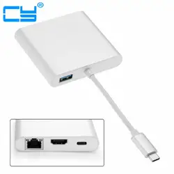 USB-C USB 3.1 Тип C Цифровой HDMI AV и USB OTG и Gigabit локальные сети и женский зарядное устройство для ноутбук