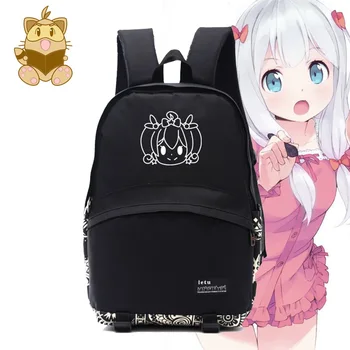 

2017 NEW ANIME EROMANGA SENSEI Izumi Sagiri printing anime fans backpack school backpacks black color NB046