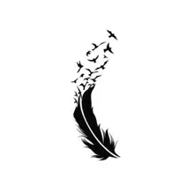 Waterproof Feather Stickers Temporary Body Art Paste Feminine Hygiene Product for Health Care Supplies