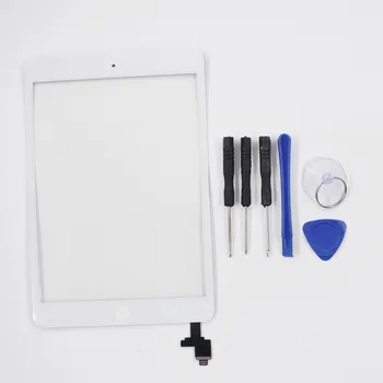 

Tablet Touch Screen Glass Digitizer Replacement+ IC+Home Button For iPad Mini 1 2 White FREE SHIPPING