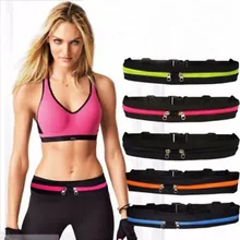 Новая мужская женская поясная сумка кошелек с ремешком через плечо пояс дорожная двойная молния водонепроницаемый карман для мобильного телефона