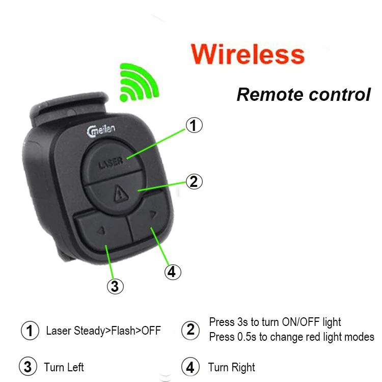 CMeilan X5 велосипед реальный свет Smart Беспроводной управления USB велосипед лампа аксессуары