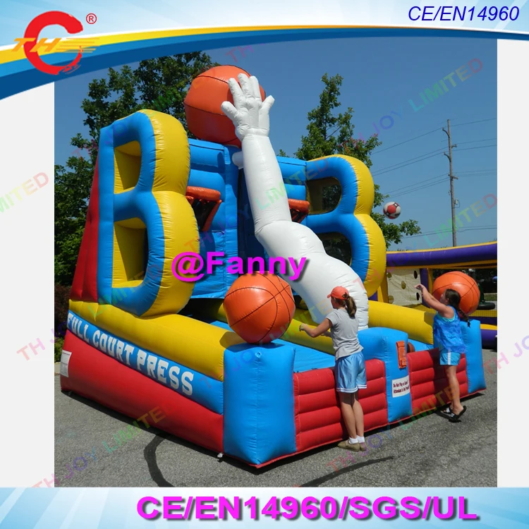 free air ship to door,4x3m shooting hoops game,Giant Inflatable