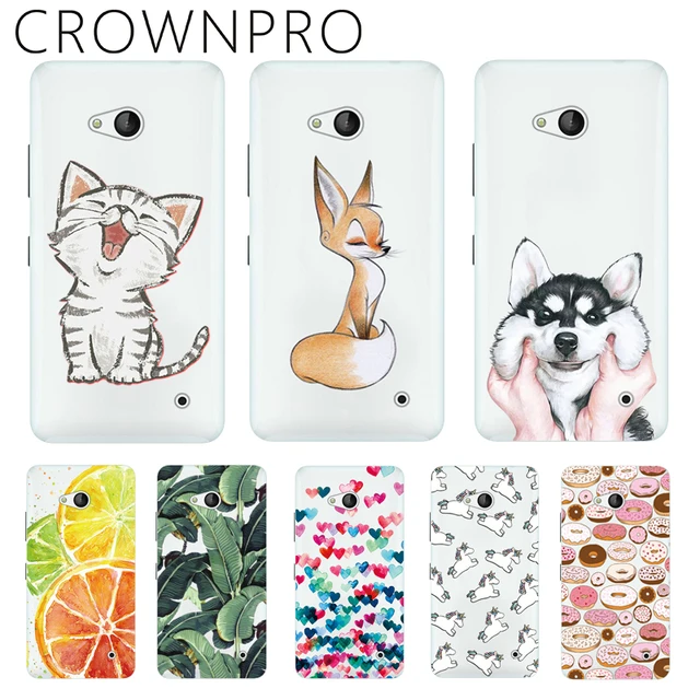 Special Offers CROWNPRO Soft Silicone Coloured Drawing Case For Nokia Microsoft Lumia 640 Cover Back For Nokia 640 Phone Cases