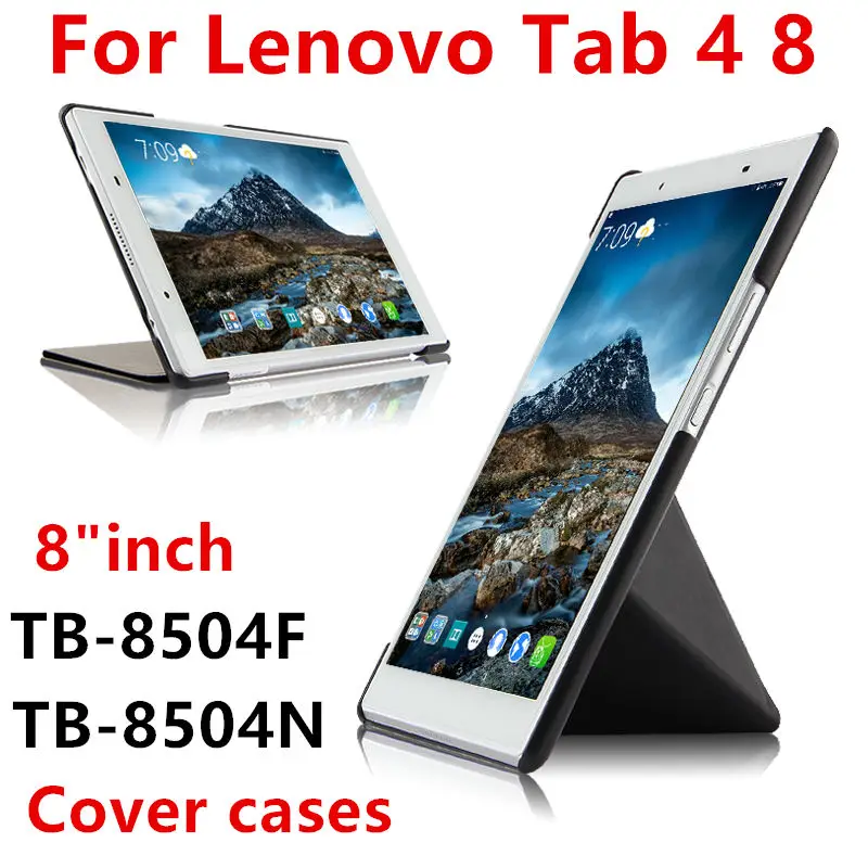 Чехол для lenovo Tab4 TAB 4, 8 TB-8504X TB-8504F N " Tablet крышка Чехлы Защитные из искусственной кожи tab4 tb 8504/n 8 дюймов, защита для стекла