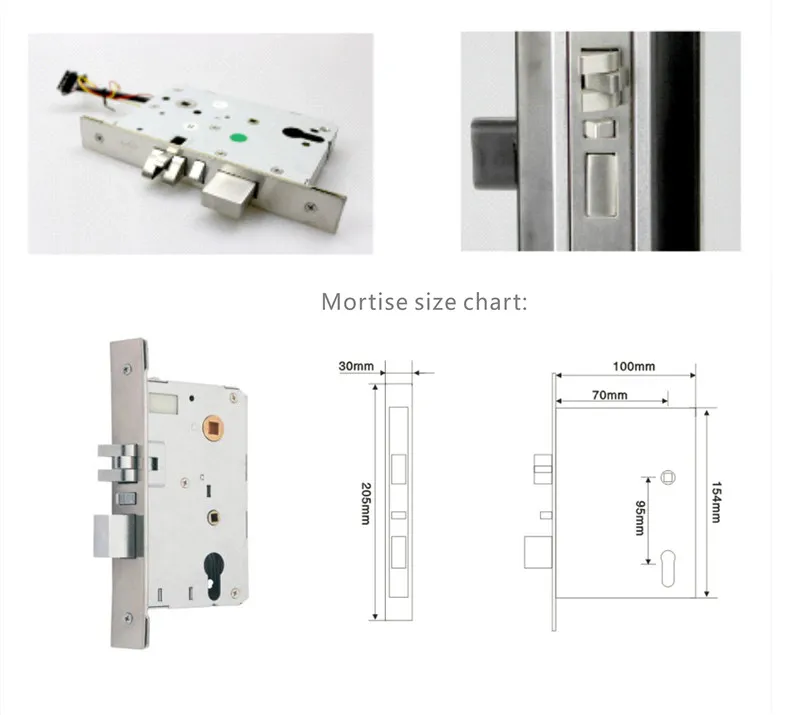 Электронная карта дверной замок RFID карта с ключом защелка с Deadbolt для отеля домашняя квартира комната сплит дизайн lk819BS