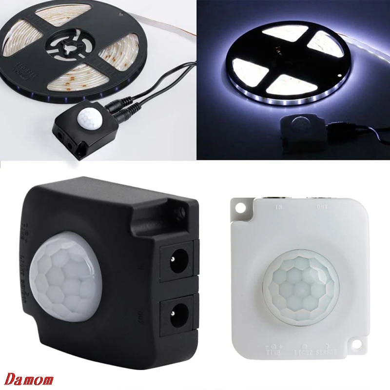 

Automatic Infrared Sensor Switch PIR Body Motion Detector DC 12 V 24 V 10A