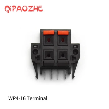 Billige 3Pcs Frühling Clip Lautsprecher Terminal Board 4 Ports Binding Post Stecker Buchse