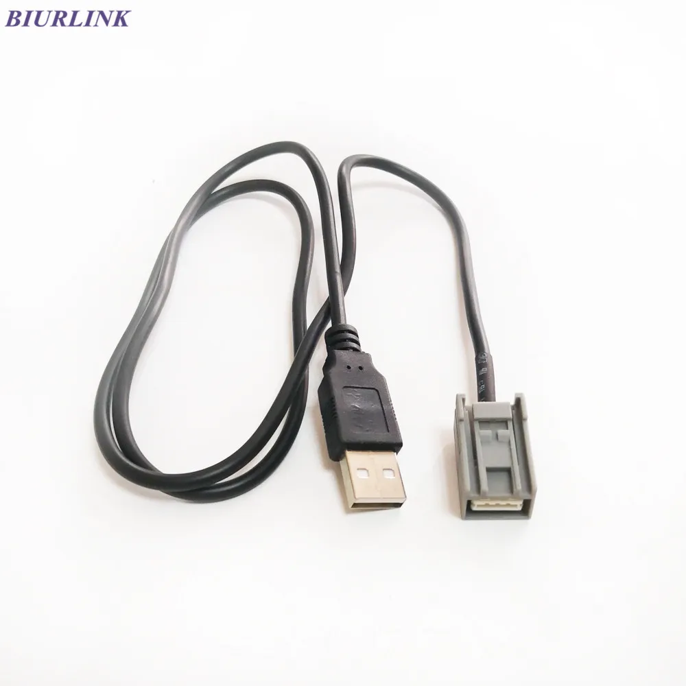 Biurlink Car Audio Male/female Extend Usb Cable Adapter For Honda