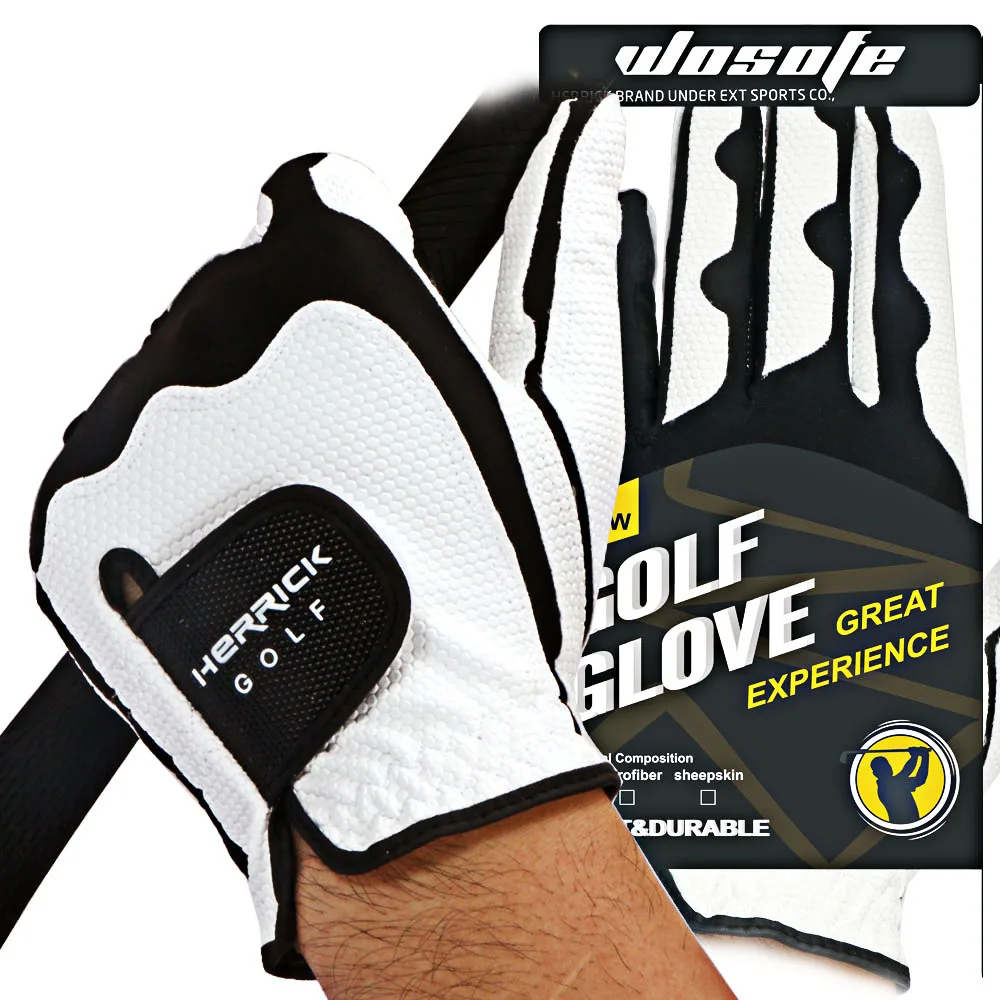 

golf gloves mem febic Left hand Nanoscale cloth in Korea Elastic elasticity glove Strengthen wear resistance freeshipping