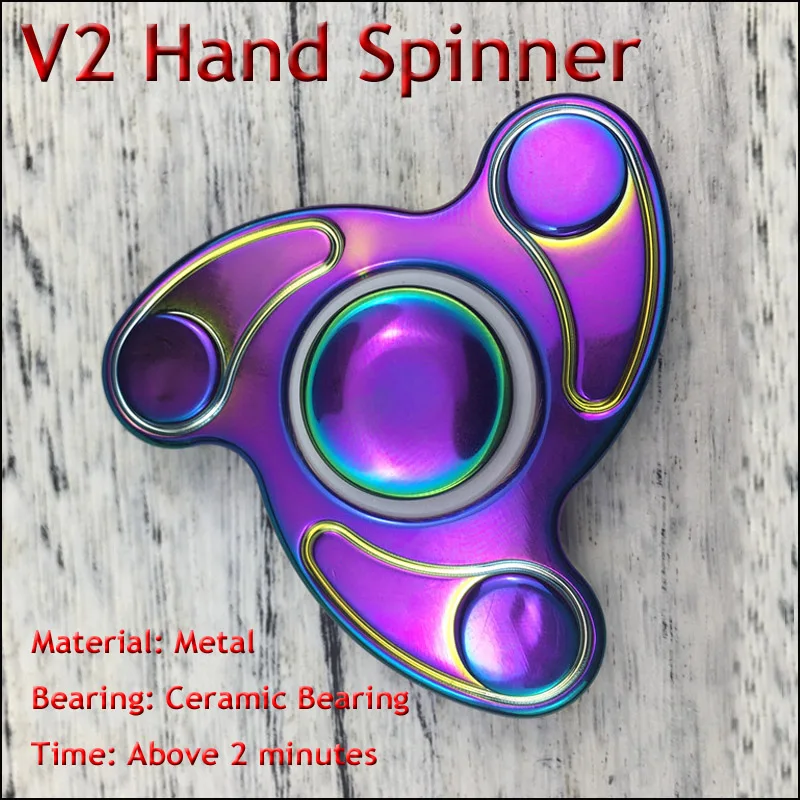 10Pcs/lot Adult Toy Hand Spinner Professional EDC Ceramic Bearing Torqbar Brass