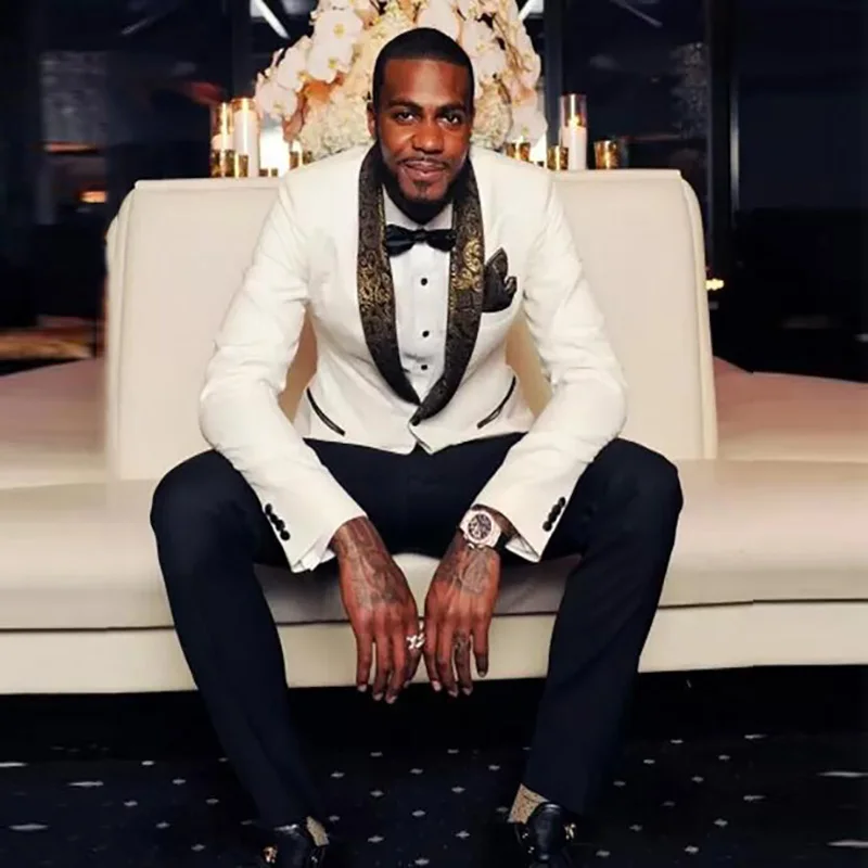 Свадебные костюмы для мужчин цветочный костюм Slim Fit смокинг жениха Hansdome Мужской Блейзер на заказ Ternos 2 шт. куртка+ брюки