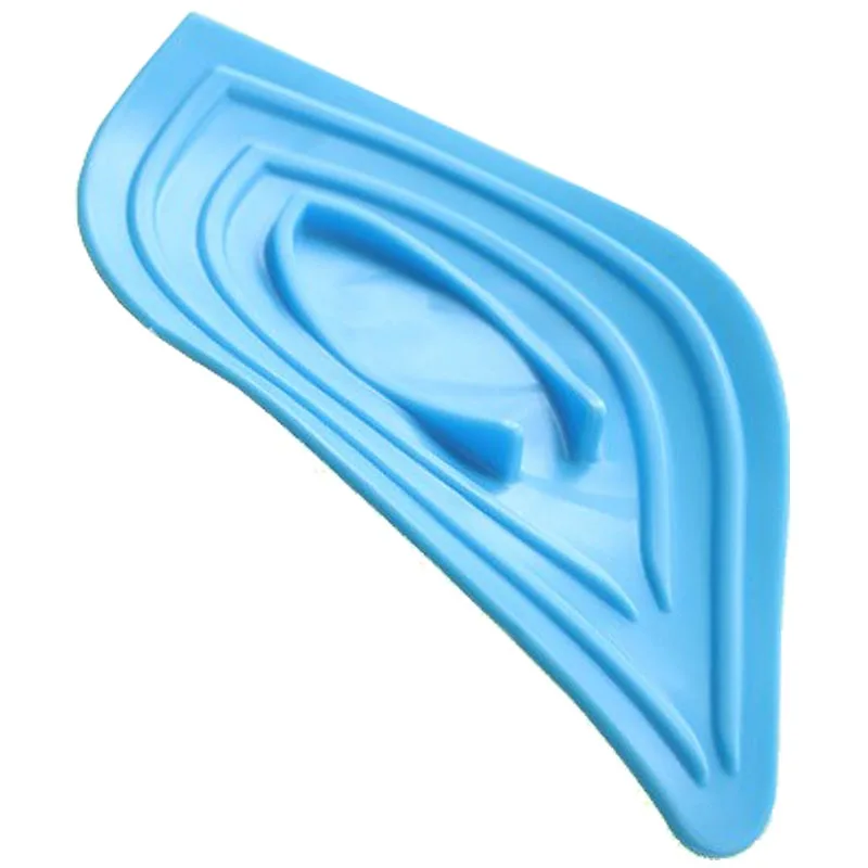 Многофункциональное скользящее кольцо Листья мыльница слив и чистые мыльницы кухонный держатель для губки в раковину синий