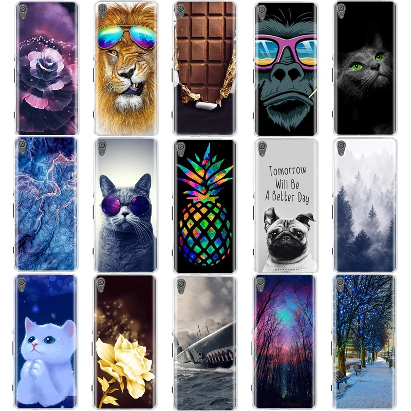 

For Sony Xperia XA / XA1 Plus / XA1 Ultra Case Cover Soft Silicone TPU Bags 3D Cute Shell For Sony XA F3111 F3112 Phone Cases