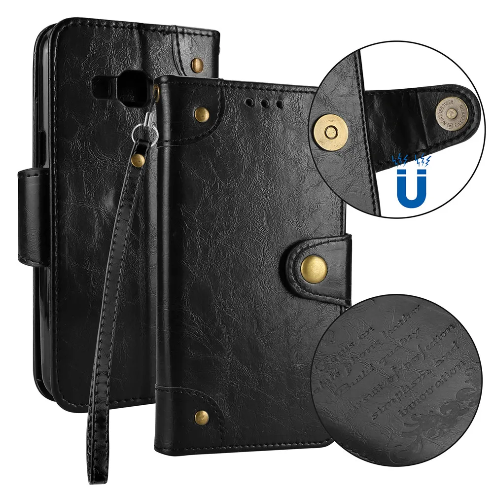 Coque для Samsung Galaxy J3 J320 чехол бумажник флип из искусственной кожи крышка для Galaxy J 3 SM J320F J320FN SM-J320F Ретро Флип Чехол