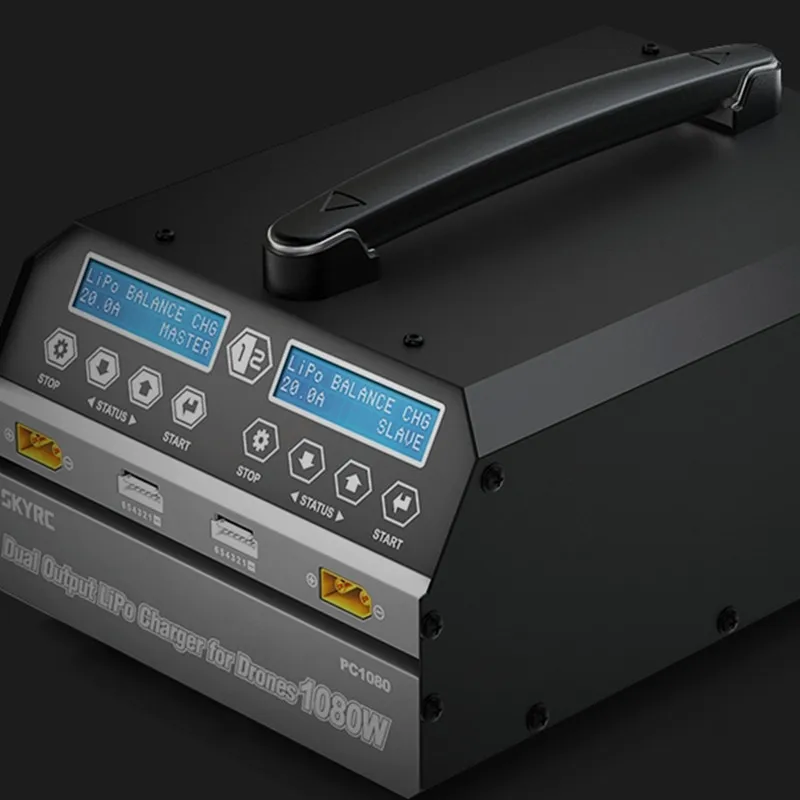 Tarot-RC SKYRC PC1080 Двухканальное зарядное устройство 1080 Вт 20A литиевая батарея зарядное устройство для сельского хозяйства опрыскивающий Дрон