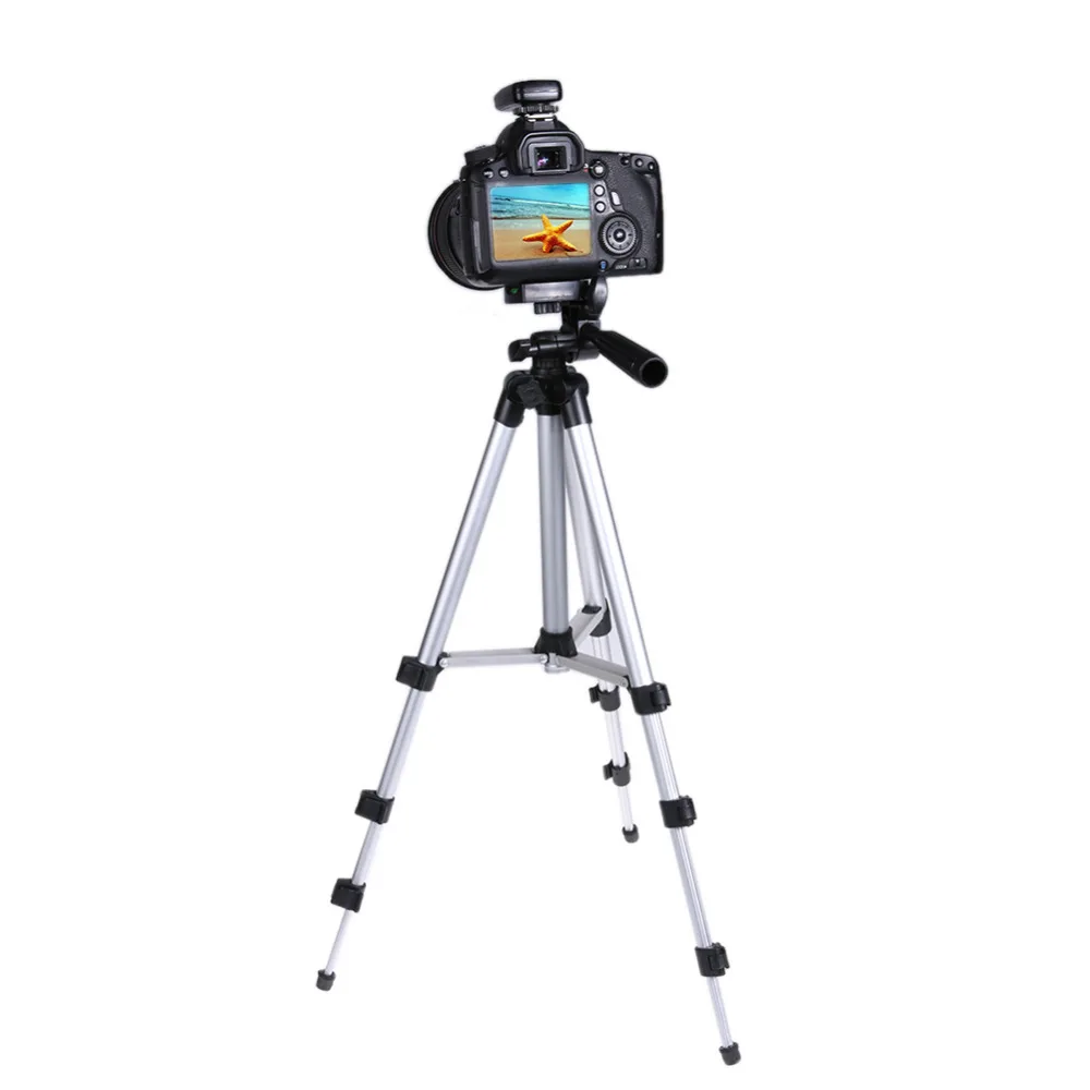 WT3110A алюминиевый штатив для камеры Canon EOS Rebel T2i T3i T4i для Nikon D7100 D90 D3100 для IOS Android телефона с бесплатным зажимом