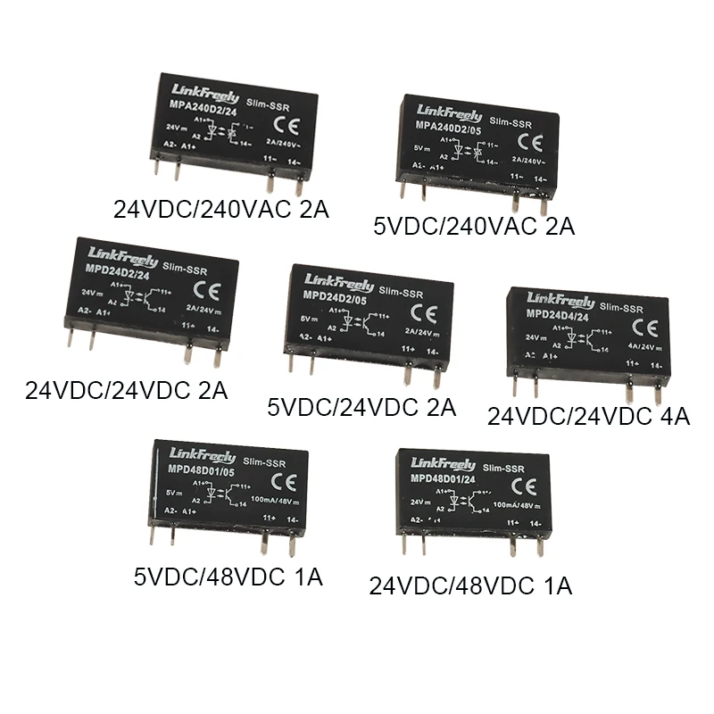 MPA240D2/05 4 вывод pcb микро реле напряжения переключатель модуль 5 В DC в 240VAC/2A выход, умный Авто DC AC SSR твердотельные реле банк