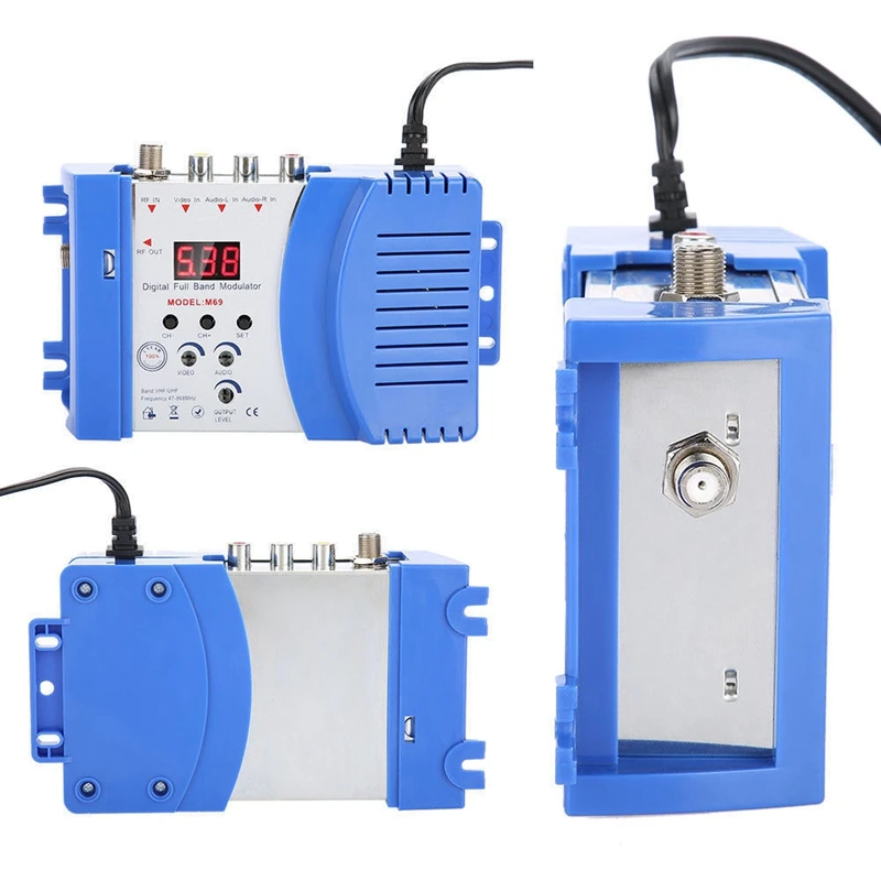Профессиональный цифровой Vhf uhf Rf модулятор Av для Rf Avto ТВ конвертер адаптер