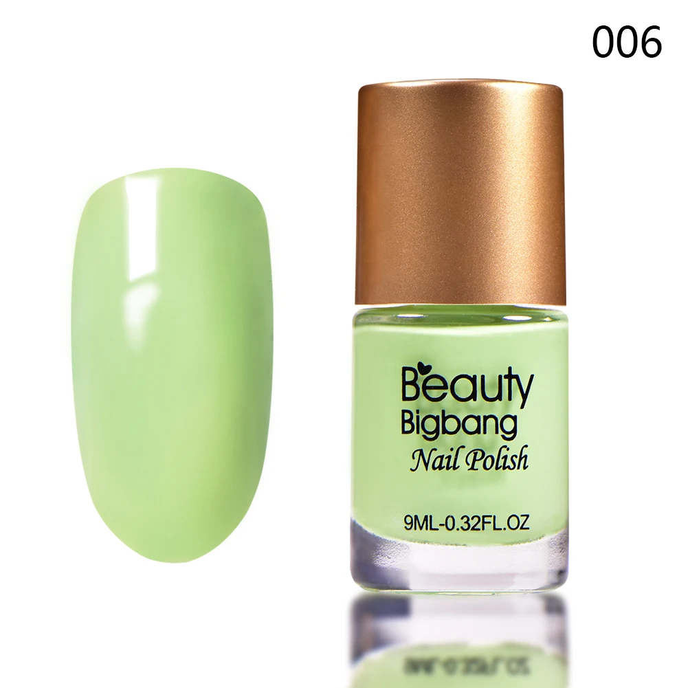 9ml BEAUTYBIGBANG 12 Solid Colors Nail Polish Long Lasting Lacquer Varnish Nail Polish Enamel Manicure Design Quick Dry Nail Art