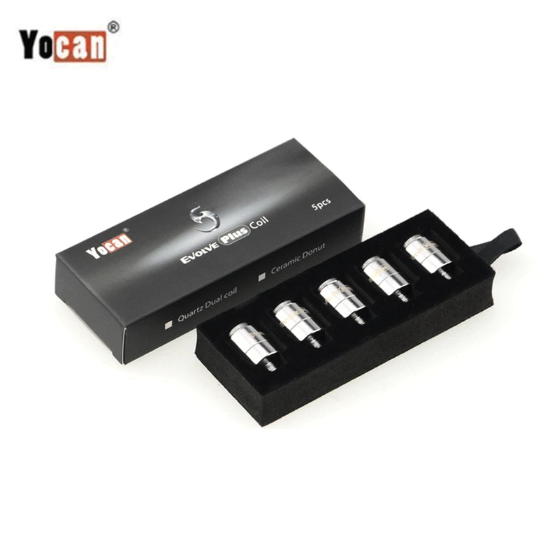 Оригинальный испаритель Yocan Evolve Plus QDC 5 шт./pac Двойные Кварцевые катушки для