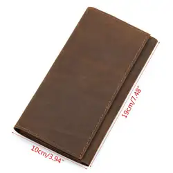 THINKTHENDO мужские кожаные кошельки бумажник большой емкости денег ID карты держатель кошелек пакет кошелек сумка 19x10 см