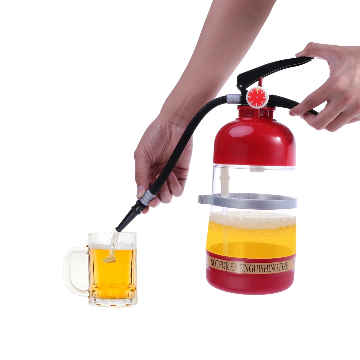 

1.5L Bar Creative Fire Extinguisher Water Dispenser Beer Dispenser Alcohol Liquid Soft Drink Beverage Dispenser Machine