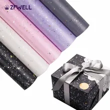 ZFWELL 5pz Star pattern card paper flowers packaging birthday wedding party small gift wrapping paper diy handmade props75