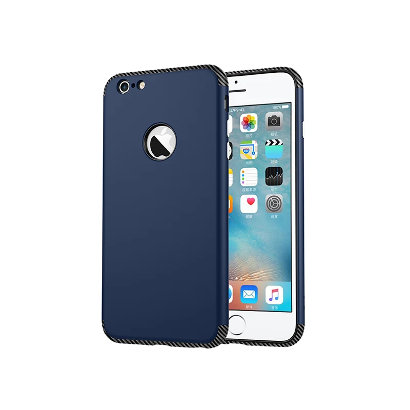 Зеленый Углеродного волокна телефона Чехлы для iPhone 6 Чехол 6s плюс SE 5 5S случаях Мягкая анти-Knock Обложка для чехол для iPhone 6 Капа Coque - Цвет: Зеленый