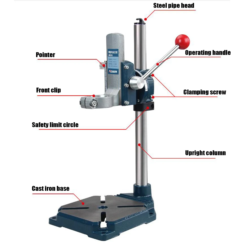 Чугунная база дрель электрическая дрель стойка Универсальный кронштейн миниатюрная скамья дрель держатель дрели зажим инструмент плоскогубцы