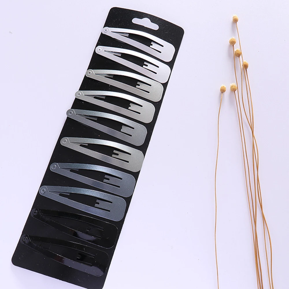 

New 40 Pcs Girls Fashion Snap Hair Clips Hair Women Hairpins Barrettes Water Drop Clip Pins Student Scrub Card Large Dropshiping