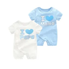 Peleles de verano para recién nacido, ropa para bebé recién nacido, mono de una pieza de alta calidad, trajes de algodón, 2021