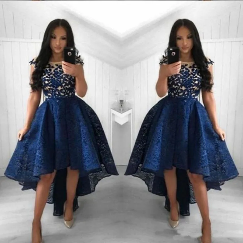navy blue formal dresses short