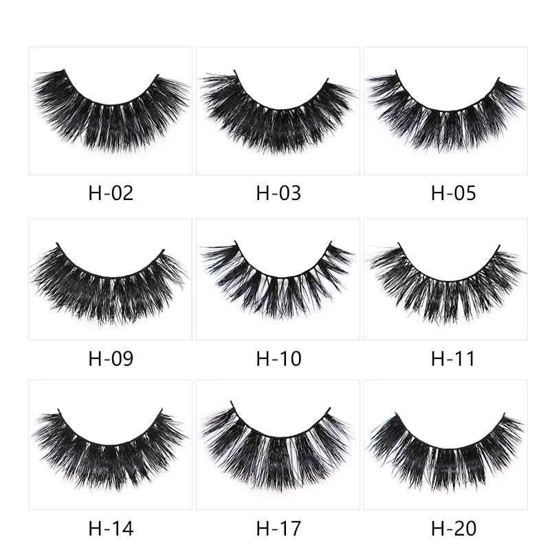 1 Pair 3D Mink Lashes Luxury Hand Made Mink Eyelashes Medium Volume