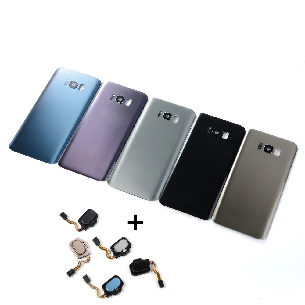 

For Samsung S8 G950F S8+ S8 Plus G955F Touch Fingerprint Sensor Home Button Flex Cable+Housing Battery Glass Back Cover