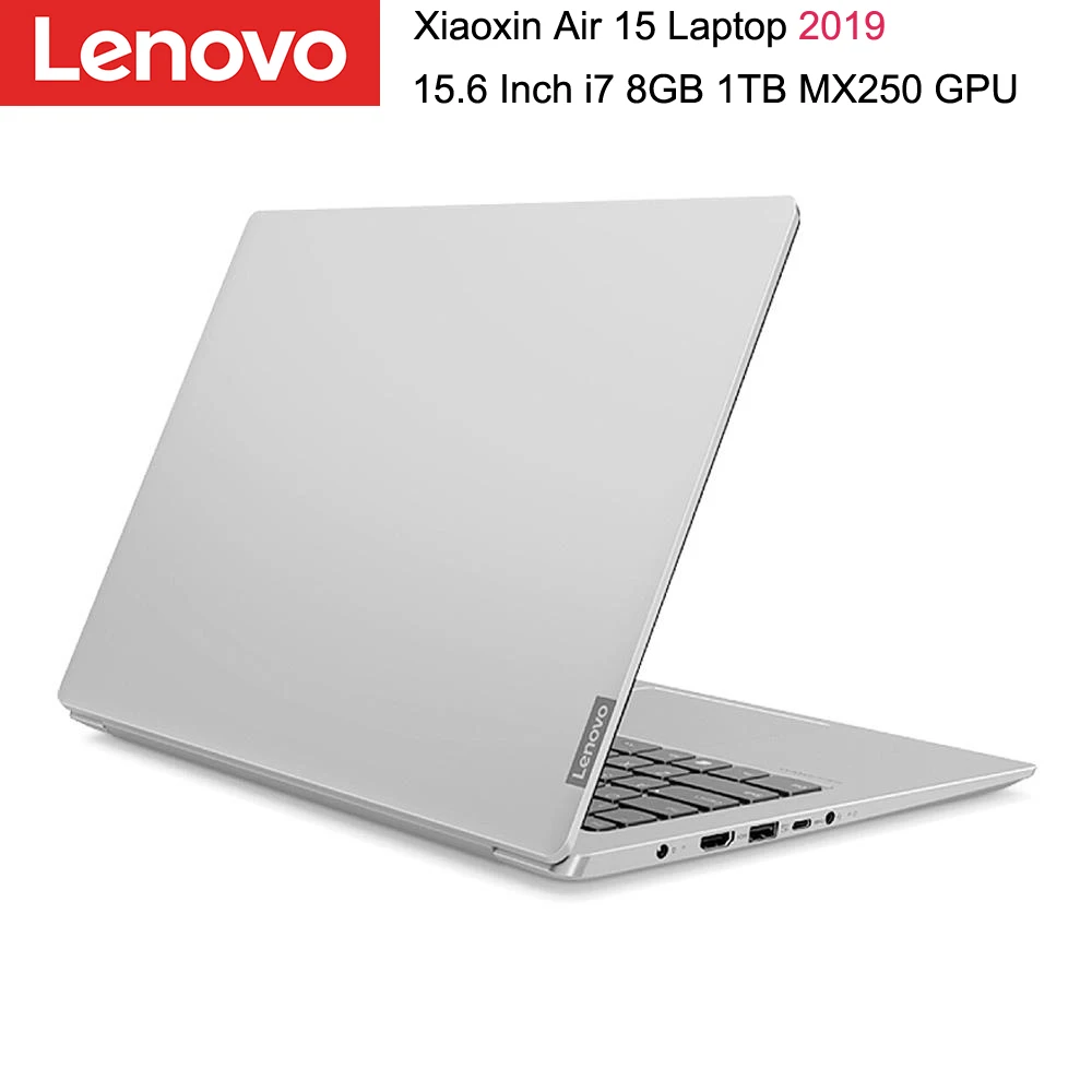 Новейший Ноутбук lenovo Xiaoxin Air 15,6 дюймов с 10-го поколения Core i7 i5 12 Гб ОЗУ 1 ТБ SSD память MX250 графическая карта металлический корпус