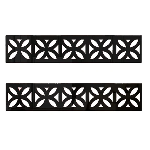 Black Квадратная линия талии Baseboard зеркальный фон настенные наклейки ТВ настенные стикеры трехмерные декоративные аксессуары для дома - Цвет: Black