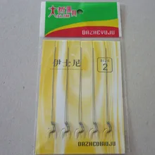 25 шт. рыболовная леска рыболовный крючок взрывной колючей двойной крючок 1#-10