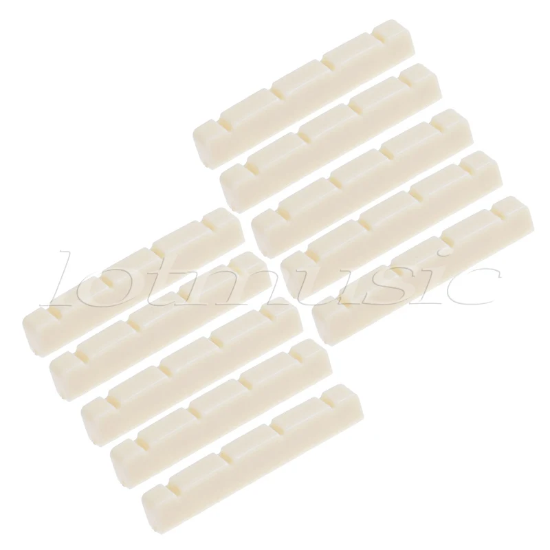 Ukulele Nut for 4 String Guitar Parts Replacement Slotted 36mm Ivory Pack of 10 | Спорт и развлечения